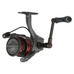 Close-up of the Abu Garcia Max Elite carbon frame highlighting lightweight stiffness.