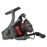 Abu Garcia Max Elite reel side profile showing compact, ergonomic design.