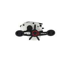 Abu Garcia Max Pro left-hand handle with oversized soft touch knobs for a secure grip