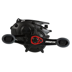 Abu Garcia Max SX LP reel drag system image features Power Disk Drag for steady pressure.