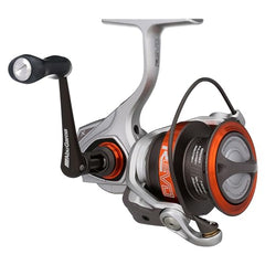 Abu Garcia Revo X spool close-up shows Rocket spool lip design for controlled line release.