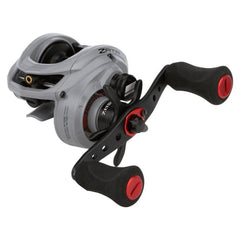 Abu Garcia Zata side profile emphasizes graphite frame for durability and lightweight handling.