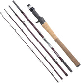 Abu Garcia Zoom Safari 6-6ft rod with rose violet finish, ready for travel and versatile fishing