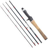 Abu Garcia Zoom Safari Pack Rod in dark green, portable five-piece setup for trout and bass.