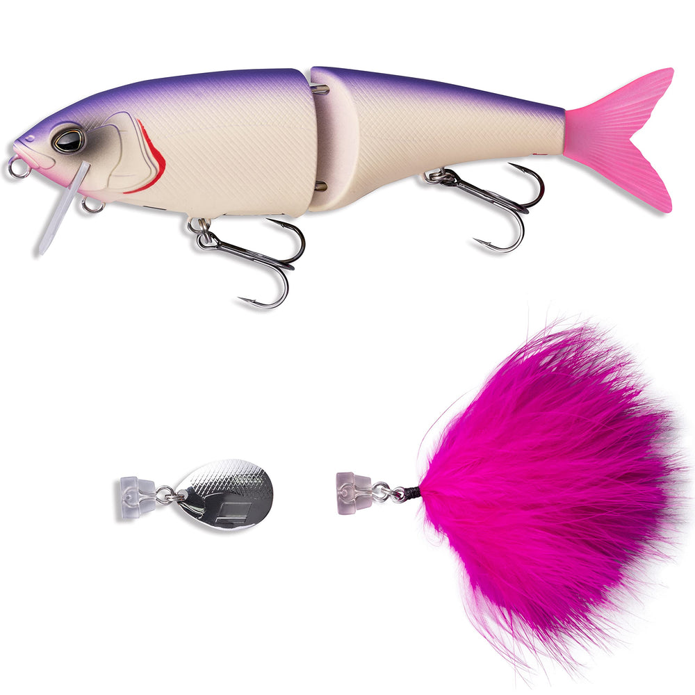 Abu Garcia Beast 175F purple back topwater lure ideal for big bass