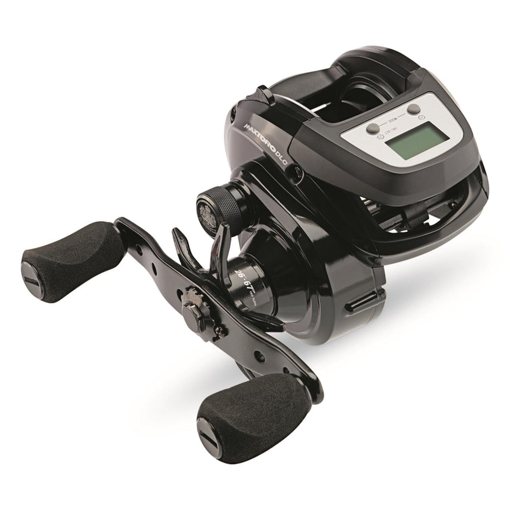 Abu Garcia Max Digital Line Counter 50LP close-up showing the precise line-counter display for accurate trolling