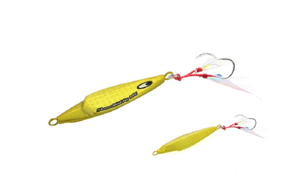Abu Garcia Shore Skid Jig pendulum drop action for precise shore casting.