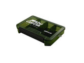 Abu Garcia VS-3010NDM exterior olive lure case for compact storage.