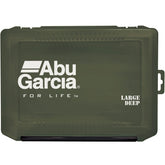 Abu Garcia VS-3020NDDM deep olive lure case front view highlighting tall lure storage