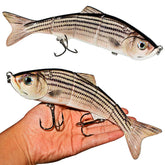 Abziyat fishing lure swimbait minnow-10in; lifelike form attracts trout and bass