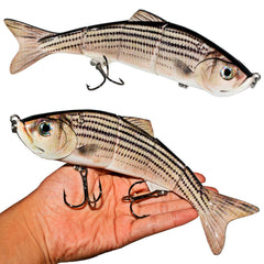 Abziyat fishing lure swimbait minnow-10in; lifelike form attracts trout and bass