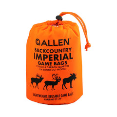 AC ALLEN Backcountry Quarter Bag packaging shows durable field storage for meat.