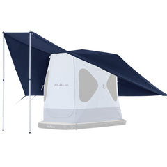 ACACIA Space Canopy setup demonstrates quick shelter expansion for comfort