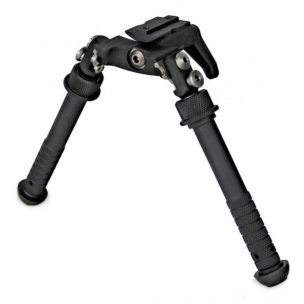 Accu-Shot BT65-NC cant-lock bipod front view for stable field shooting.