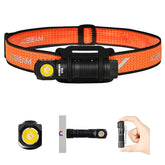 ACEBEAM H16 front view showing 650-lumen beam for broad illumination and clarity