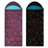AceCamp 3 Seasons kids sleeping bag interior demonstrates cozy warmth for camping.