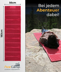 AceCamp accordion-fold design for quick packing and rapid setup.