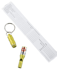 Ace Camp Munkees emergency whistle open compartment conceals vital contact information.