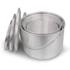 AceCamp nested pot 12L large ideal for group meals and boiling water.