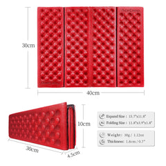 Dual red and black sides offer versatile styling and quick cleaning after outdoor use.