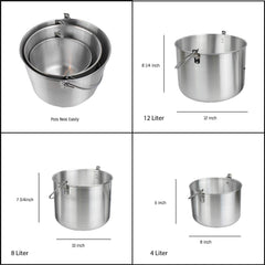 AceCamp Tribal Pot 8L: roomy for family camping dinners