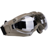 ACEXIER tactical goggles with built-in fan shown in close-up for cooling action