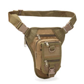 ACEXIER Tactical Leg Bag side view showing secure hip carry for quick access.