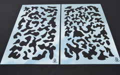 Acid Tactical stencil wrapped around a rifle demonstrates compact camo on gear