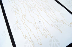 Acid Tactical torn camo design A stencil on plastic enables quick camouflage.