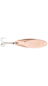 Acme Kastmaster Copper 1/4 oz lure, front view, balanced action for long casts.
