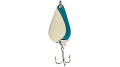 Acme S670GL/GLB glow blue lure side view highlighting flashing tail for bites.