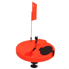 Acouto stable floating base keeps the flag upright on icy water.