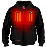 ActionHeat 5V heavyweight heated hoodie XXL front view for core warmth on cold days.