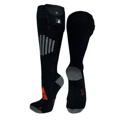 Close-up of warmth-trapping fabric in ActionHeat wool heated socks.