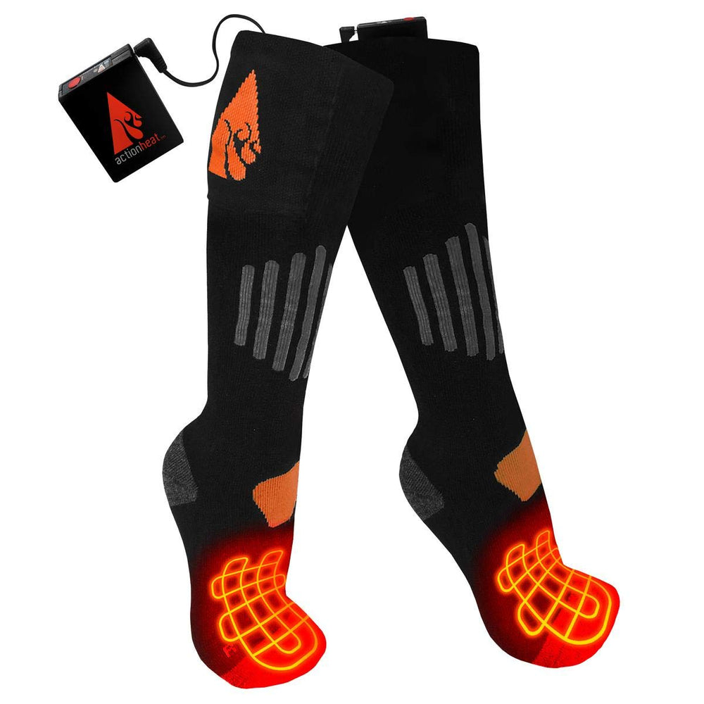 ActionHeat wool socks packaging ready warmth for outdoor winter activities