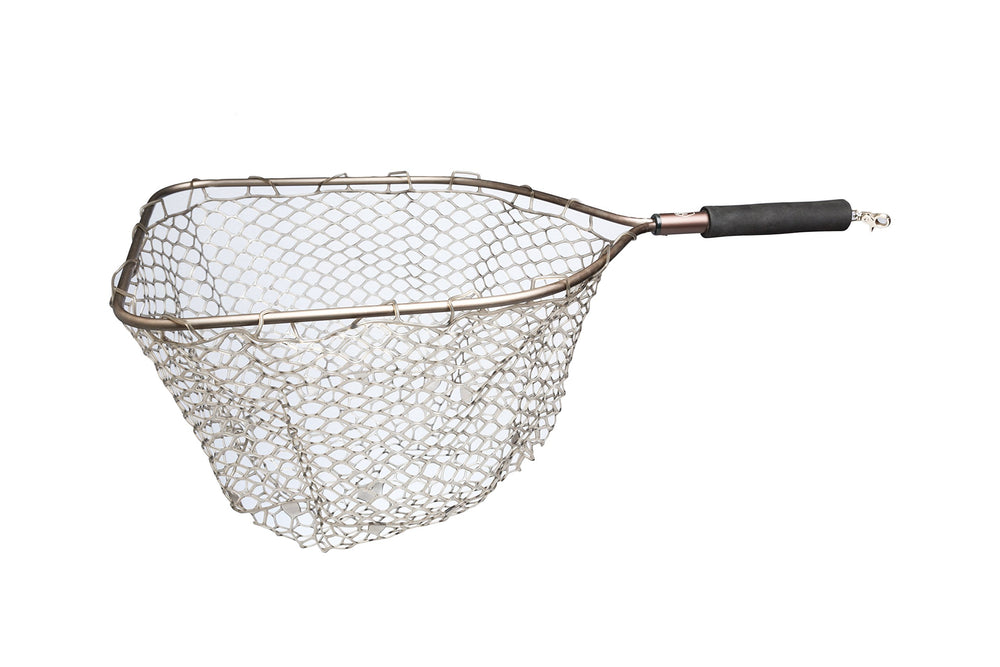 Adamsbuilt 19-inch trout net with camo ghost netting for stealthy trout landings