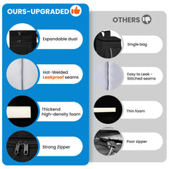 ADDIMOR Expandable Cooler Backpack leakproof-liner protects items from spills during adventures