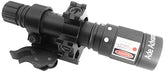 Ade Advanced Optics green laser beam visible on target for precise daytime aiming.