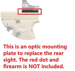 Ade Advanced Optics plate with multi-screw fitment for popular red dot mounts.