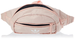 adidas Originals National Waist Pack blush pink close-up of zipper pullers