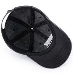 Cap back view showing adjustable buckle