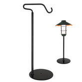 Adjustable shepherd's hook lantern stand, portable for indoor and outdoor use.