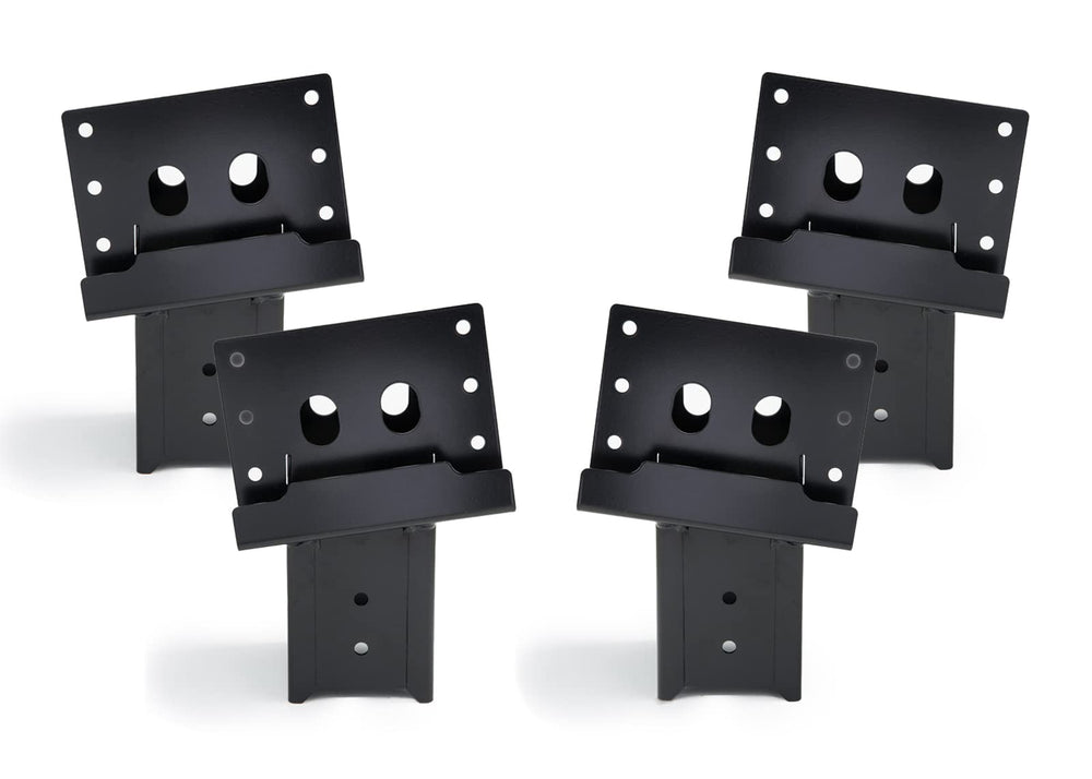 Adler quad-angle 4x4 brackets front view provide sturdy outdoor framing.