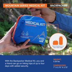 Adventure Medical Kits trauma pad included for essential wound care in emergencies.