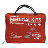 Adventure Medical Kits Sportsman 300 kit opened showing organized layout for quick access