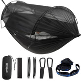 ADVOKAIR camping hammock mosquito net close-up for bug-free rest.