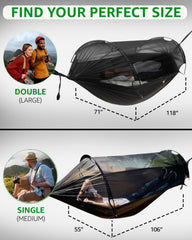 ADVOKAIR hammock tree straps secured between trees for easy setup.