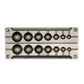 Adygil round sinker mold with seven cavities for 1/4 to 6-ounce weights (no handle)