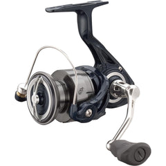 Front view of 13 FISHING Aerios AE-6.2-4.0 Spinning Reel in Dark Blue
