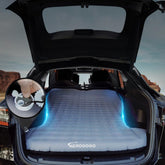 Aerogogo Tesla Model Y Mattress setup shows roomy two-person sleep space.